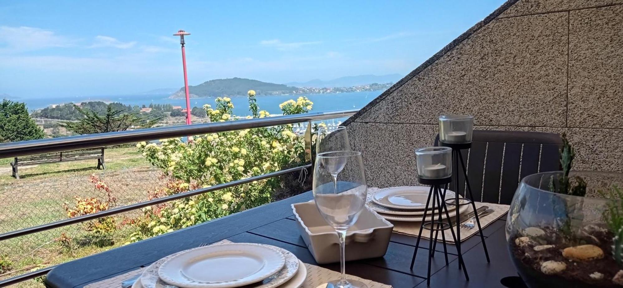 Impresionantes Vistas En Baiona Lejlighed Eksteriør billede